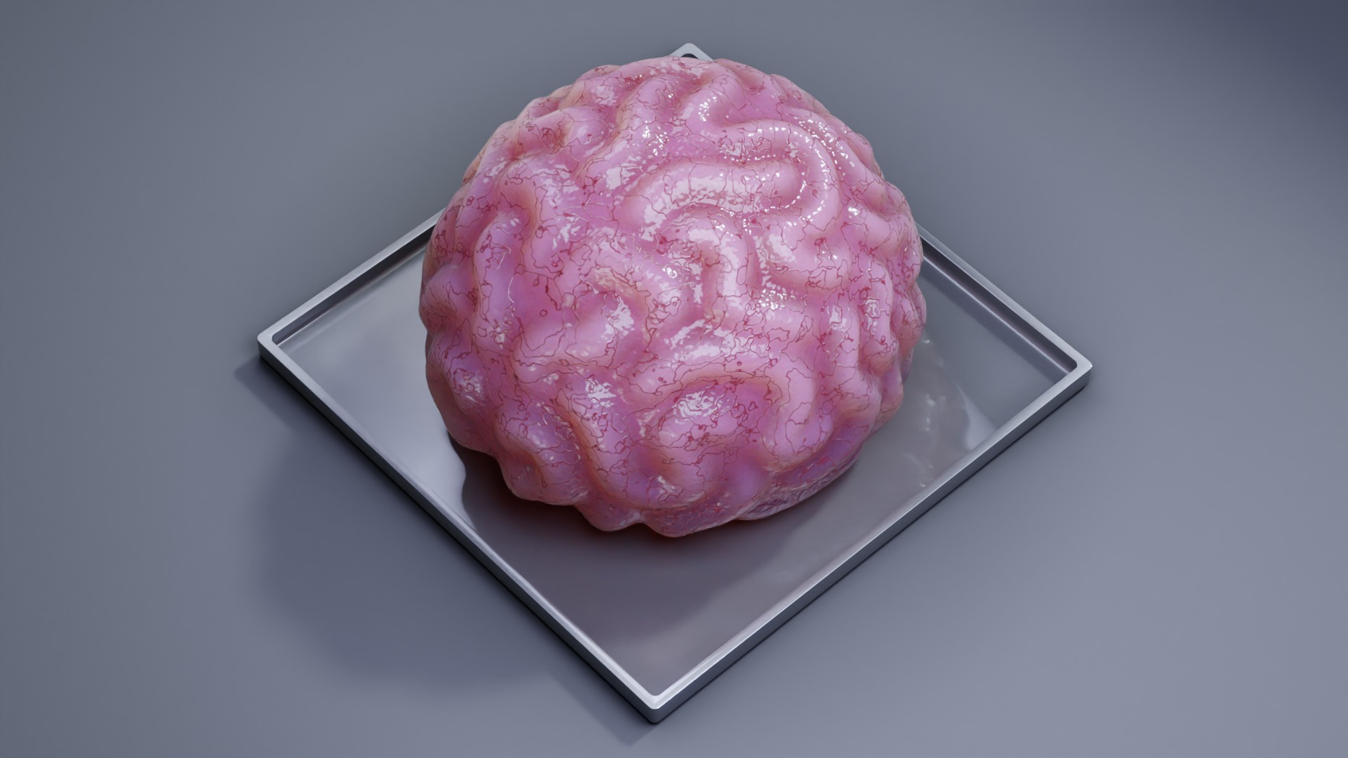 Stylized Human Brain - Project File Blender 3D model_8