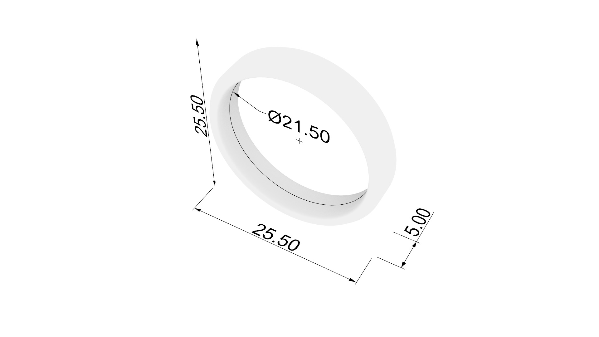 Sleek Minimalist Band JDBCo 3D print model_1