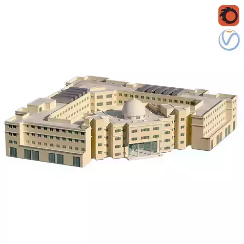 JSS International School Dubai Jumeirah Village 3D model