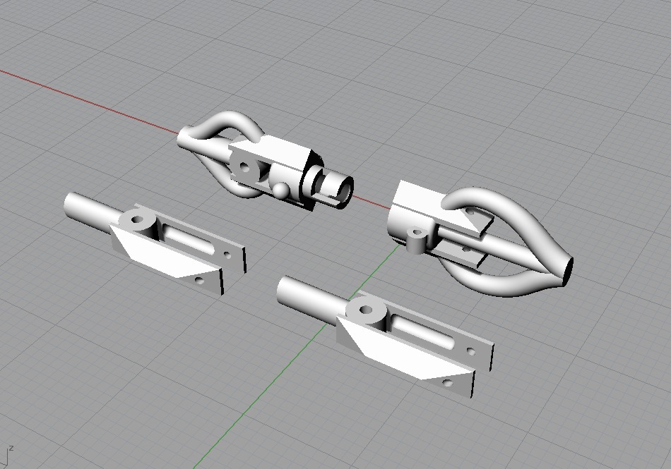 Square chain 3D print model_7