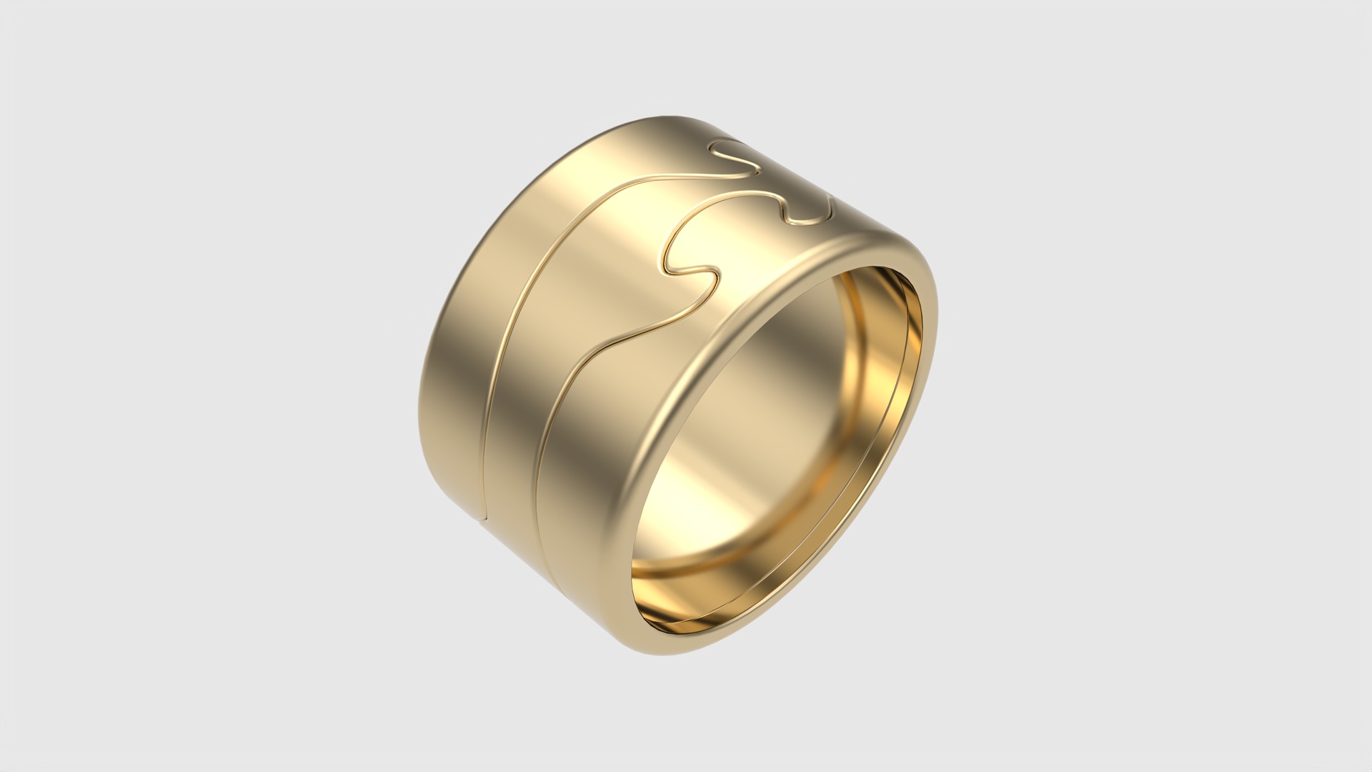 Intricate Puzzle Band Ring JDBCo 3D print model_25