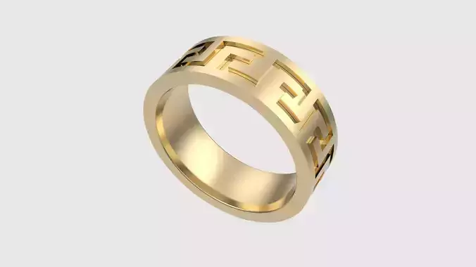 Elegant  Meander Greek Ring JDBCo