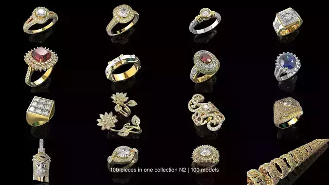 100 pieces in one collection N2 