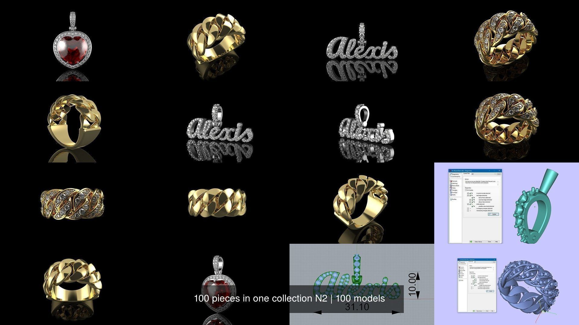 100 pieces in one collection N2 _13