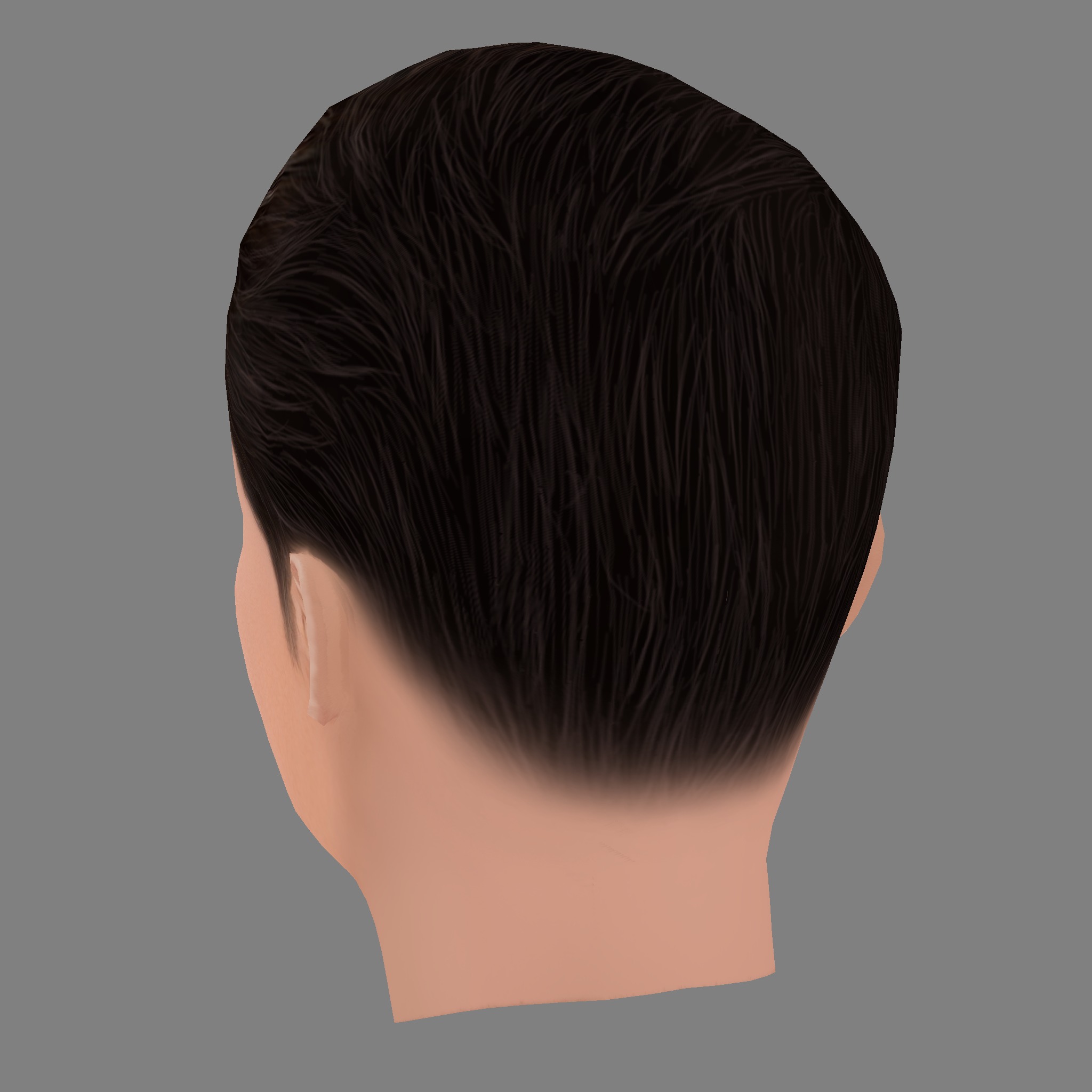 Yann Bean Head - Low poly head for game Low-poly 3D model_3