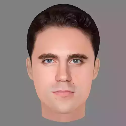Yann Bean Head - Low poly head for game