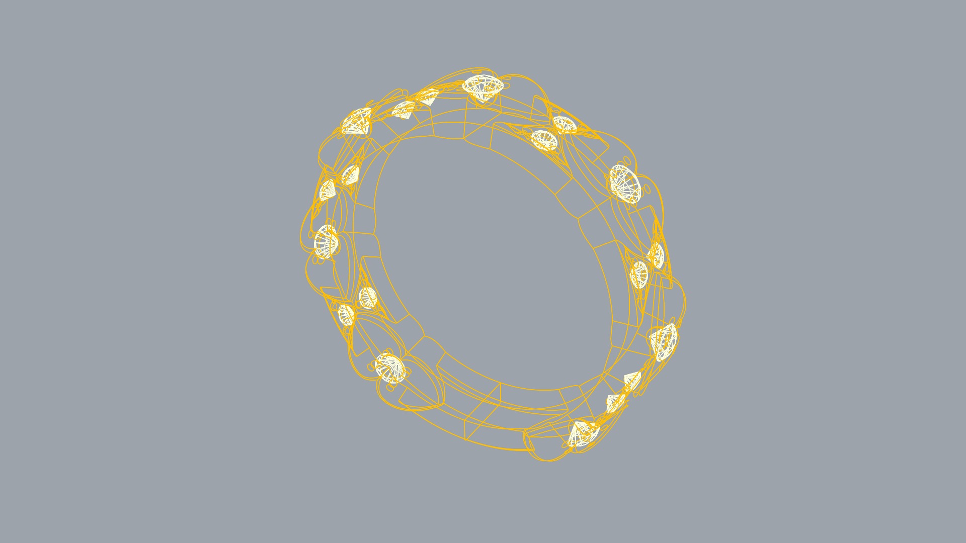 Elegant Heart Adorned Ring JDBCo 3D print model_8