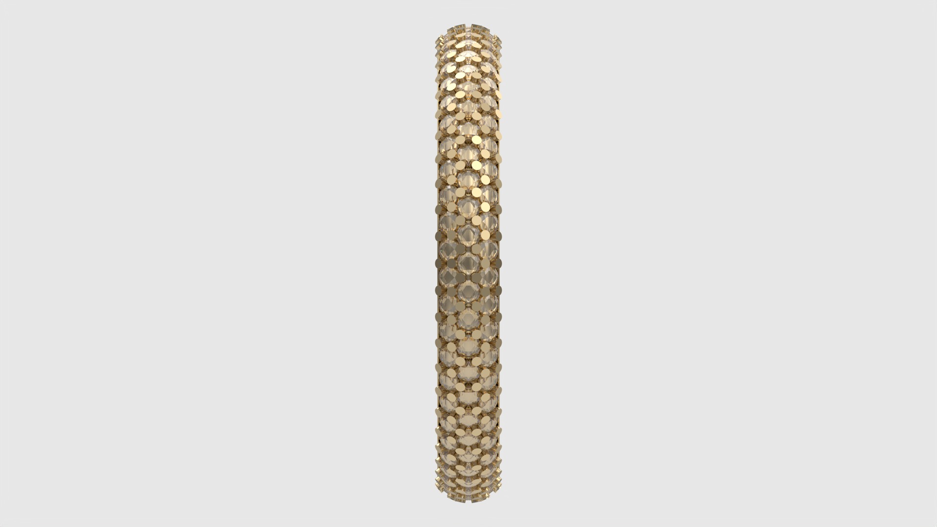 Triple Row Pave Eternity Ring JDBCo 3D print model_5