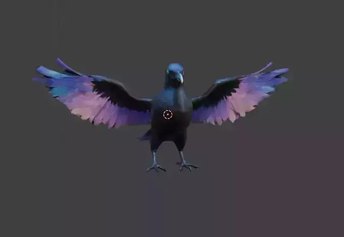 Fantasy Raven with Rig