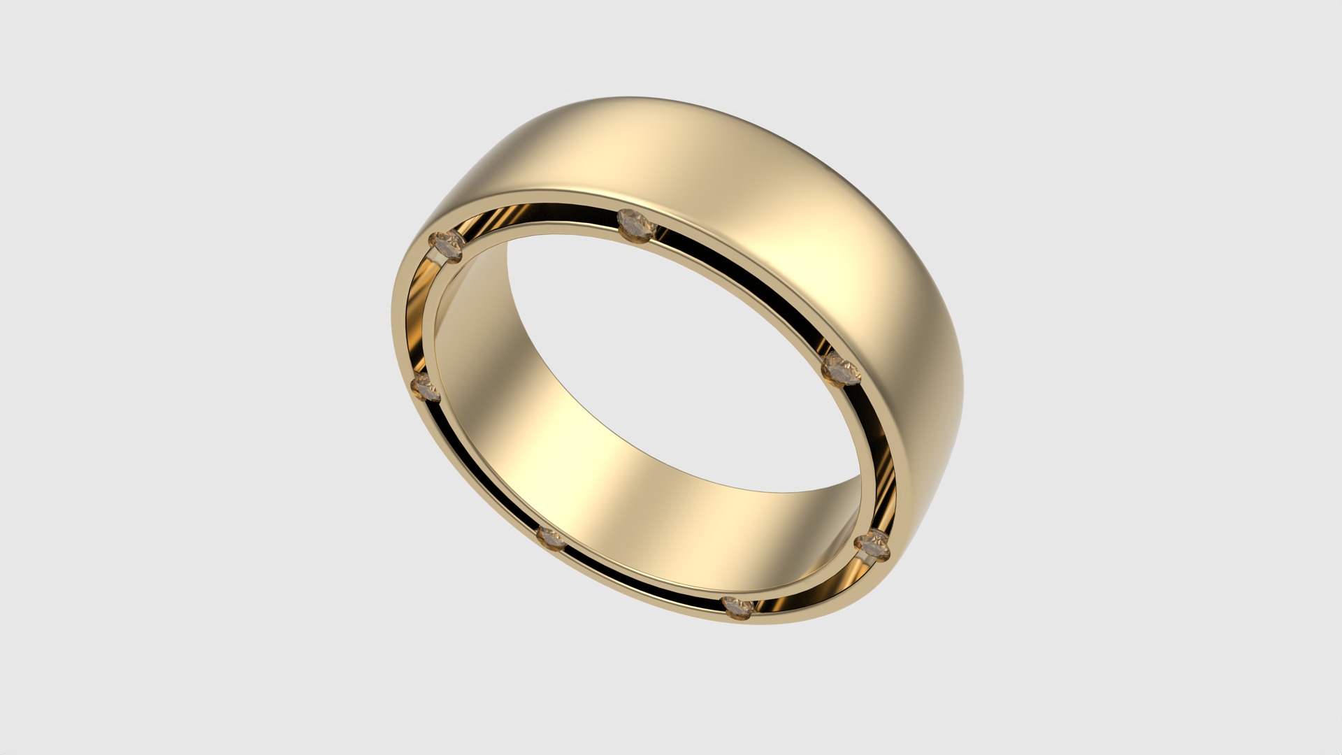Modern Channel Set Eternity Ring JDBCo 3D print model_15