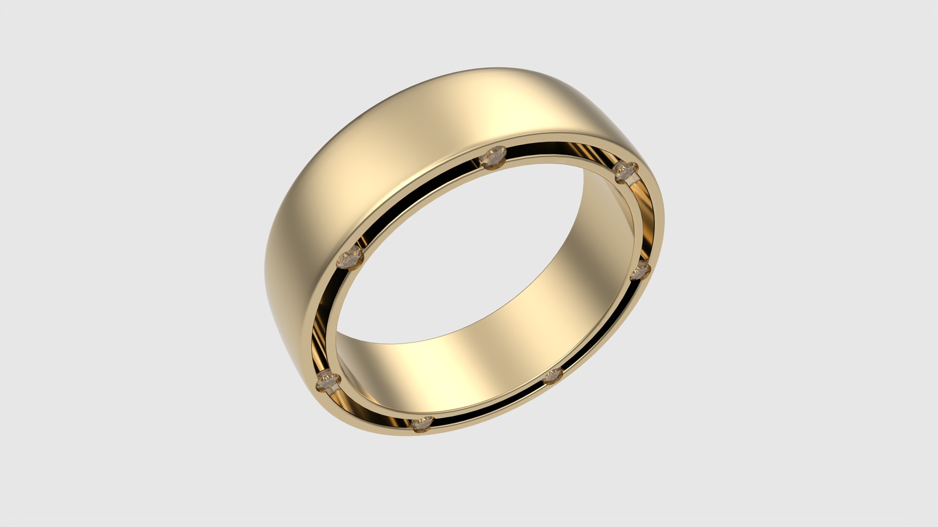 Modern Channel Set Eternity Ring JDBCo 3D print model_17