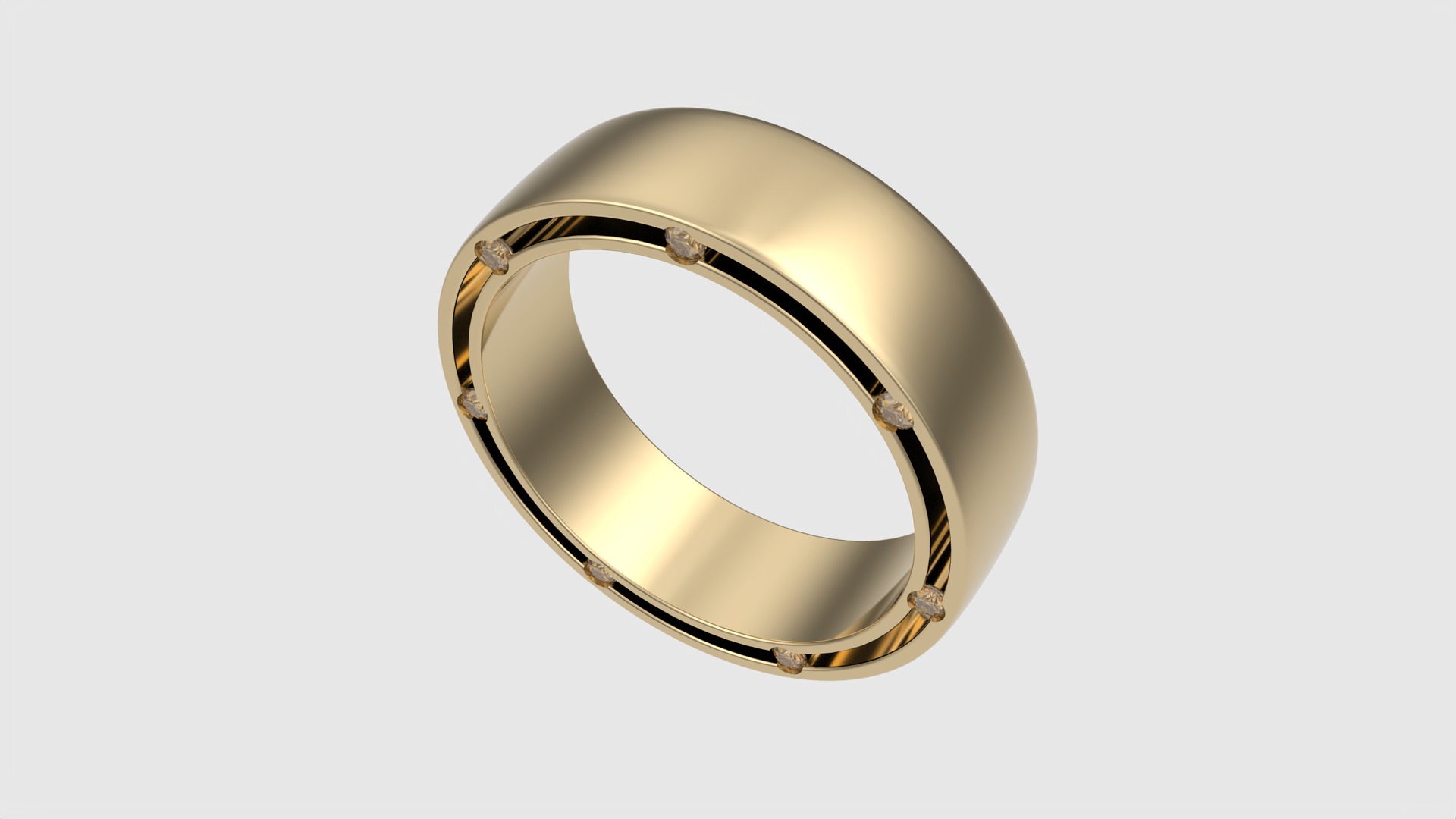 Modern Channel Set Eternity Ring JDBCo 3D print model_22