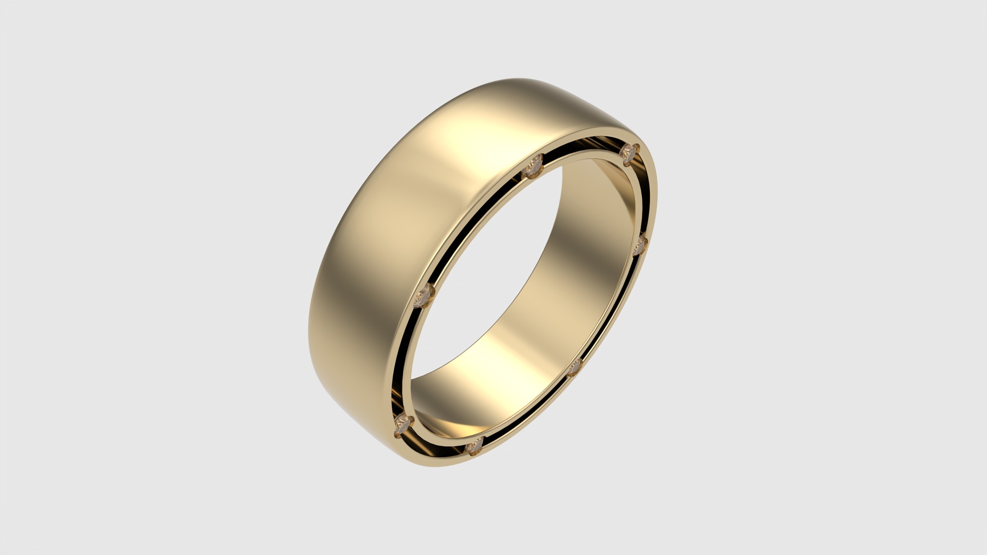 Modern Channel Set Eternity Ring JDBCo 3D print model_25
