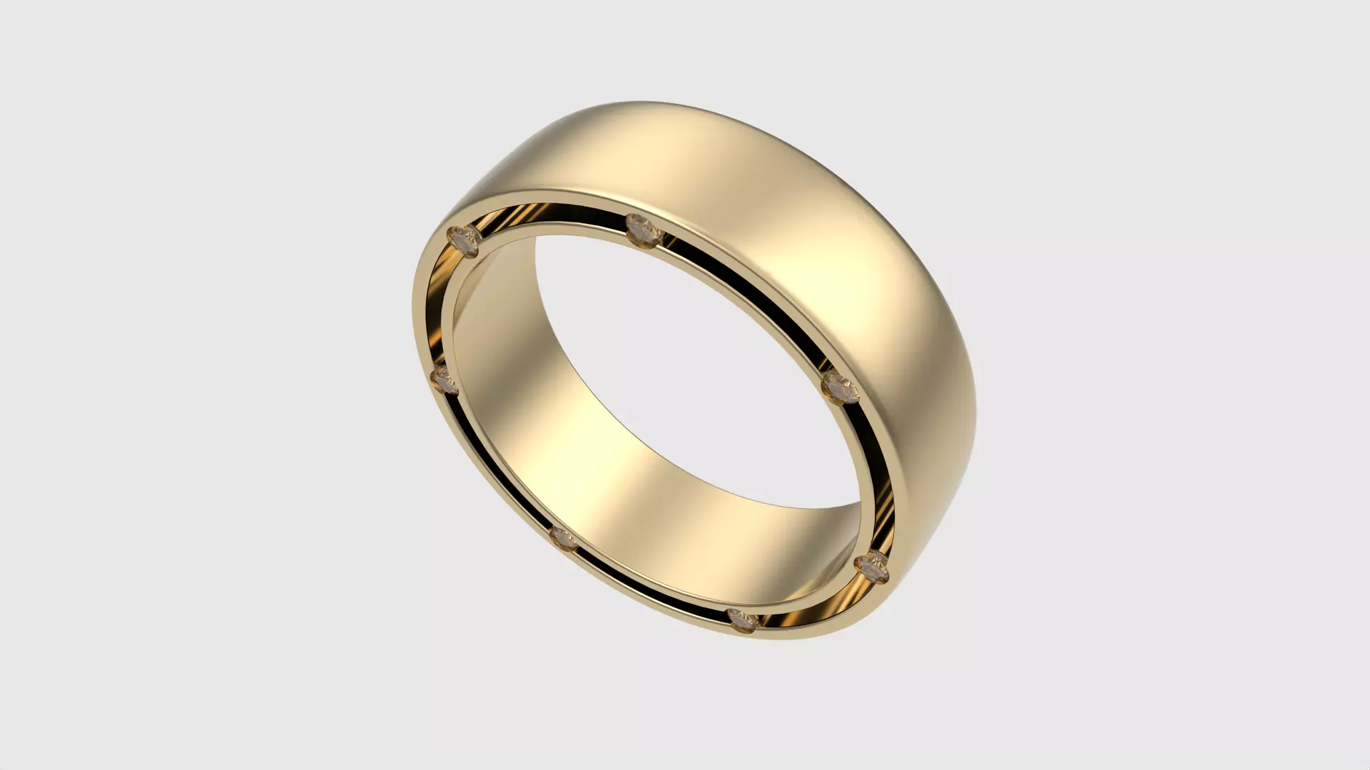 Modern Channel Set Eternity Ring JDBCo 3D print model_0