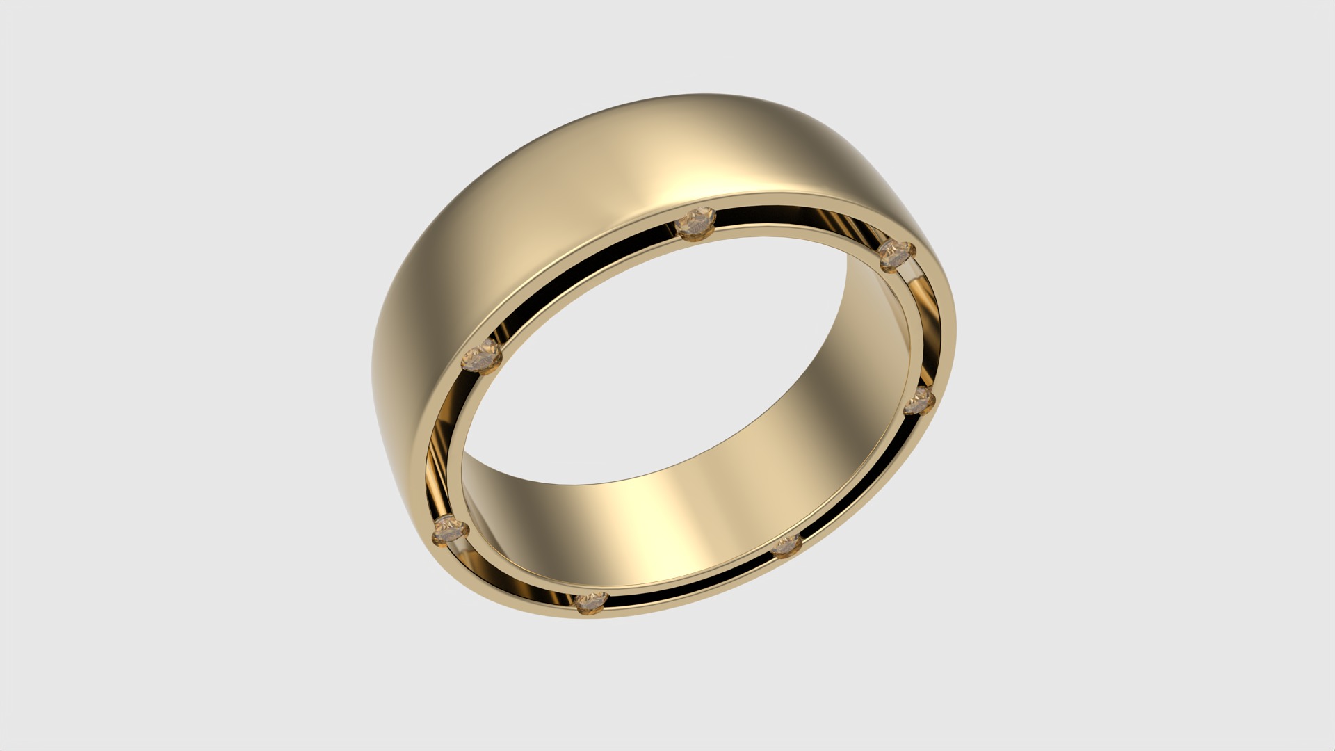 Modern Channel Set Eternity Ring JDBCo 3D print model_24