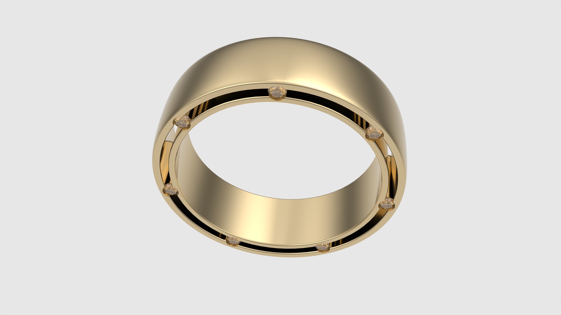 Modern Channel Set Eternity Ring JDBCo 3D print model_23