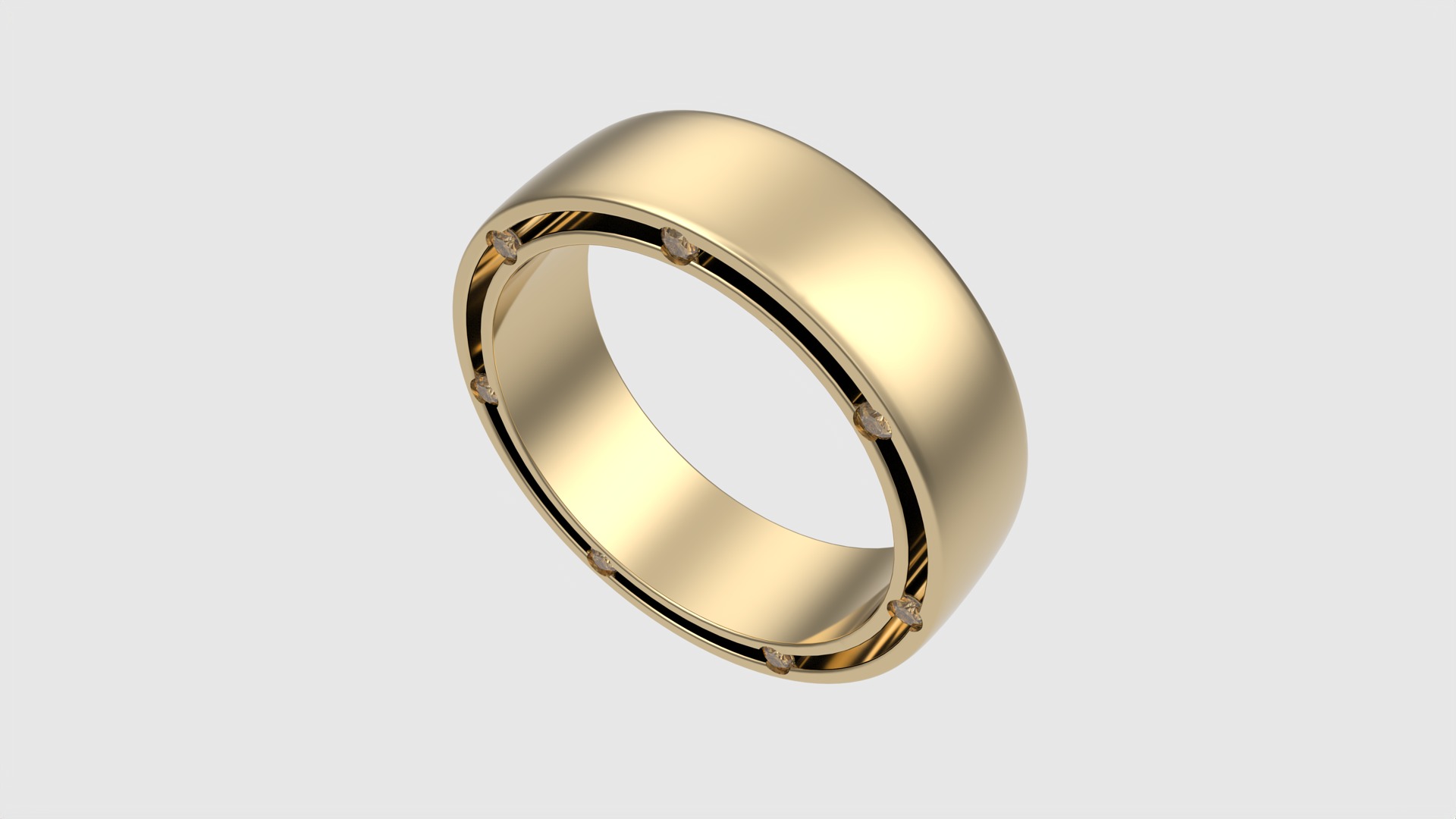 Modern Channel Set Eternity Ring JDBCo 3D print model_29
