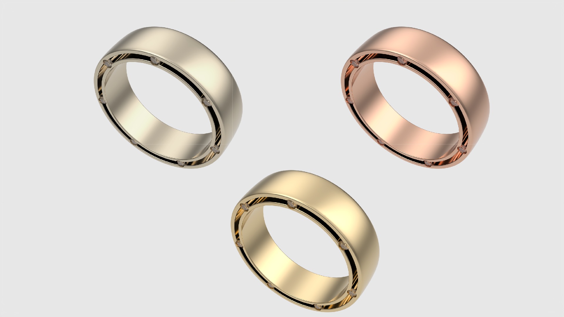 Modern Channel Set Eternity Ring JDBCo 3D print model_2