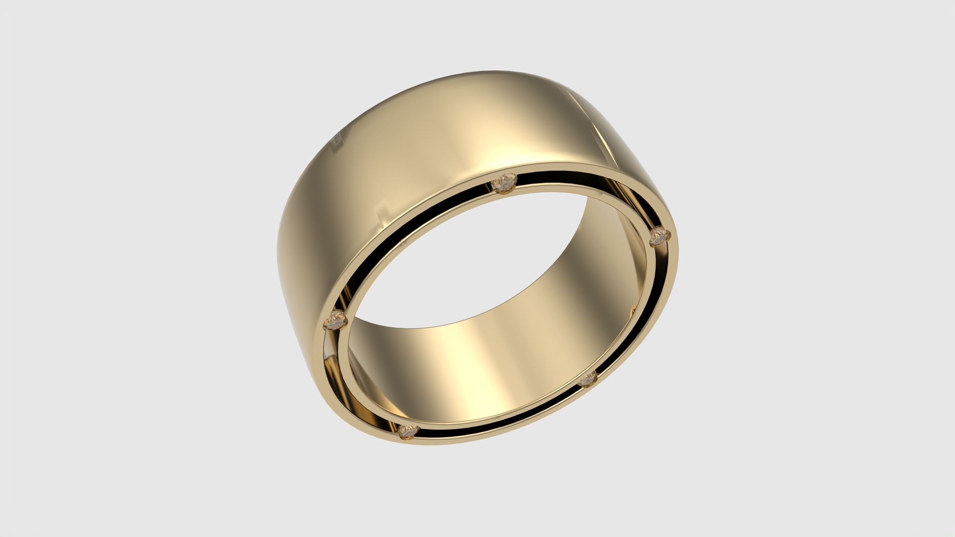 Modern Statement Band Ring JDBCo 3D print model_24