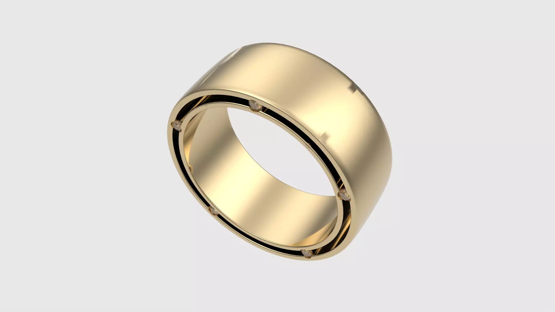 Modern Statement Band Ring JDBCo 3D print model_0