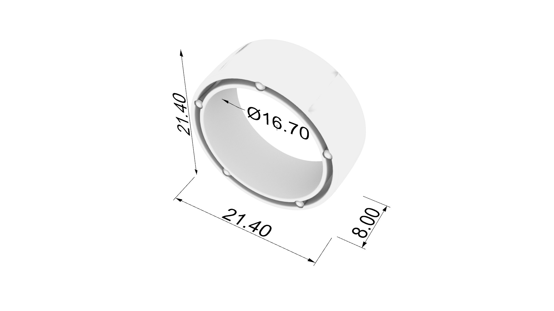 Modern Statement Band Ring JDBCo 3D print model_1