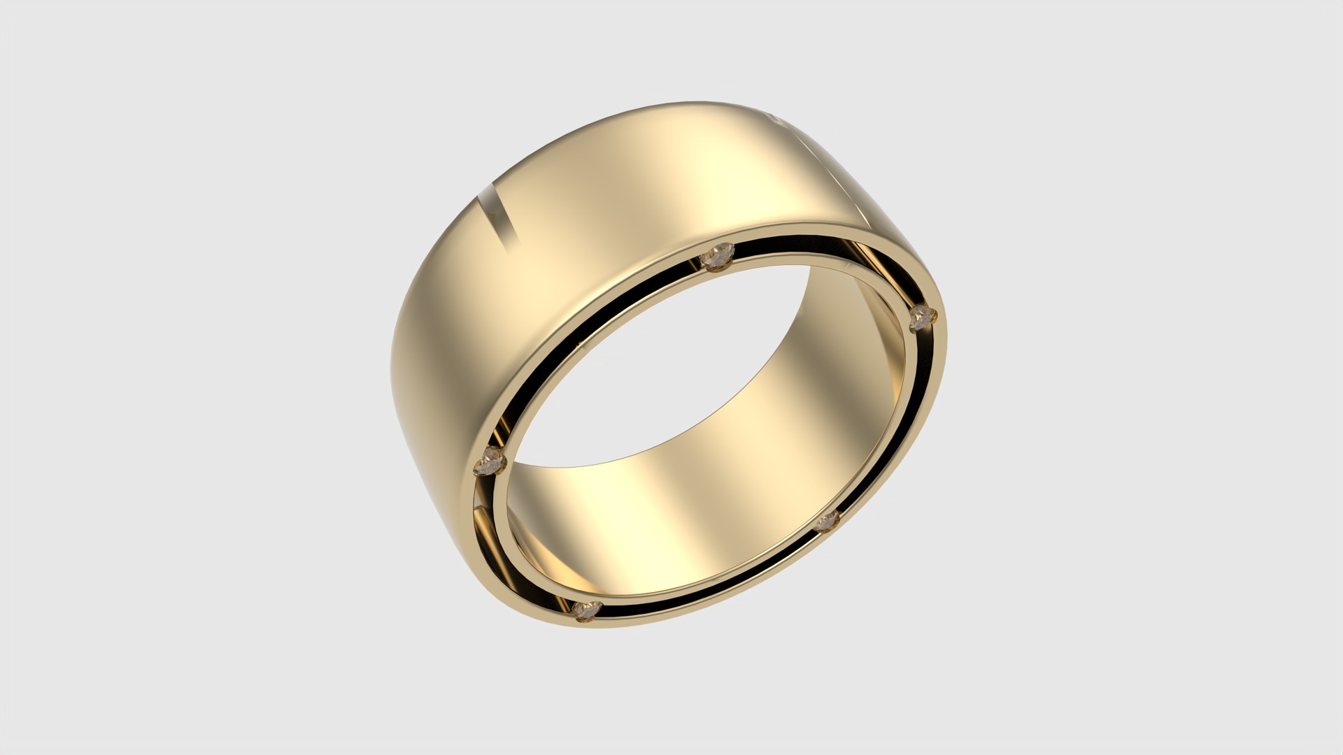 Modern Statement Band Ring JDBCo 3D print model_17