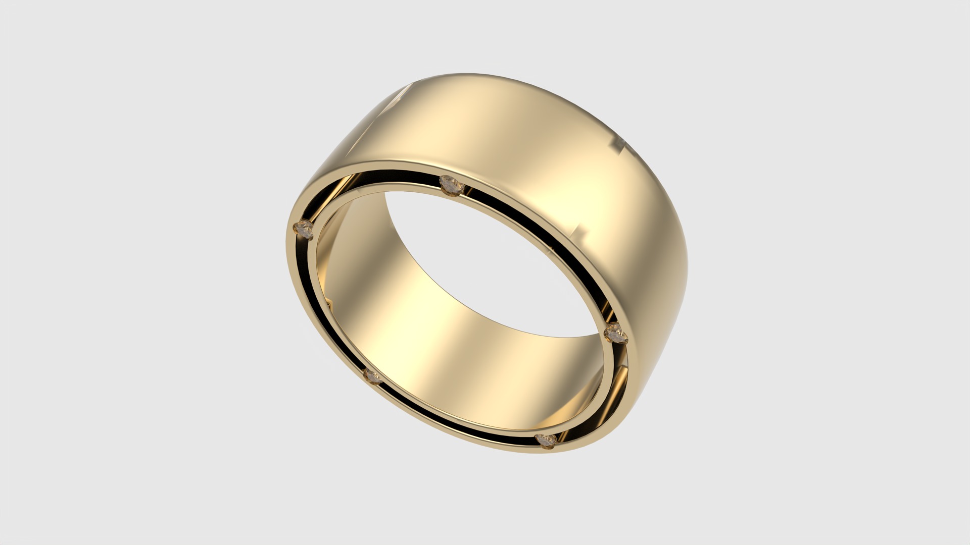 Modern Statement Band Ring JDBCo 3D print model_15