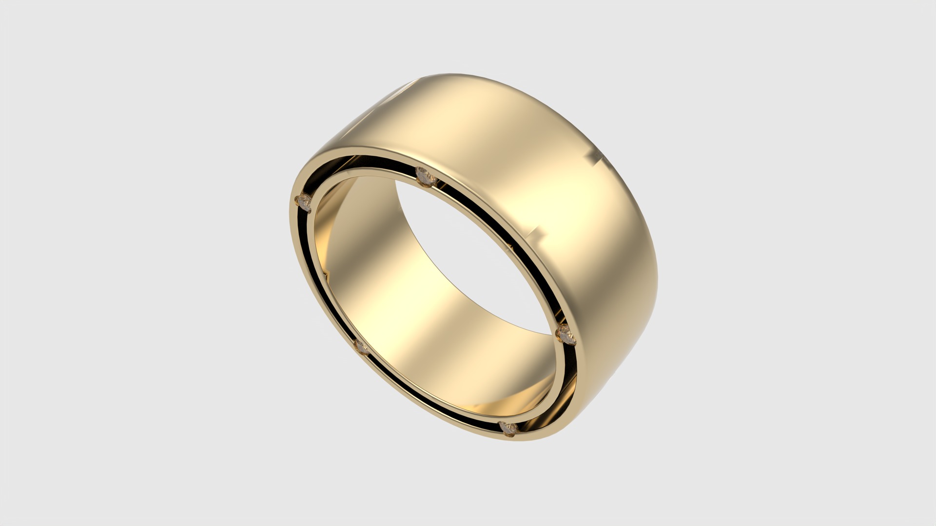 Modern Statement Band Ring JDBCo 3D print model_29