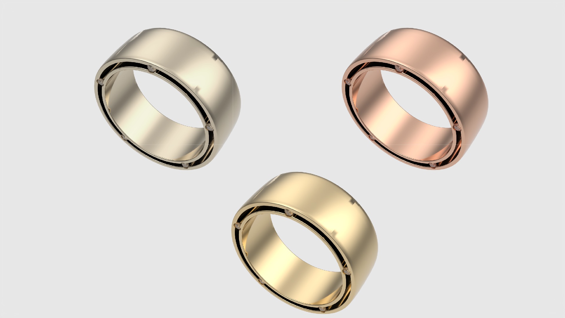 Modern Statement Band Ring JDBCo 3D print model_2