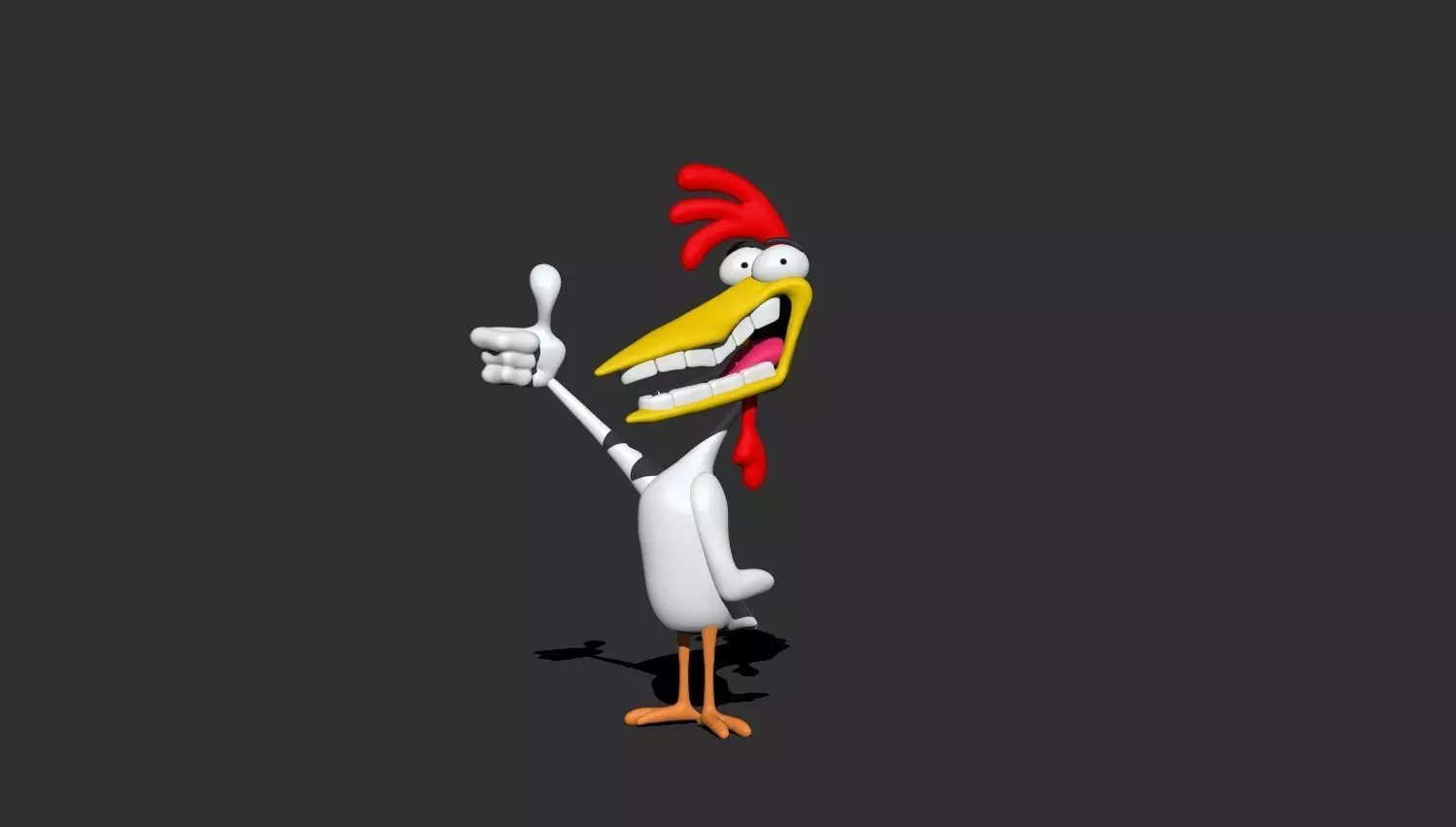 chicken from cow and chicken  3D print model_0