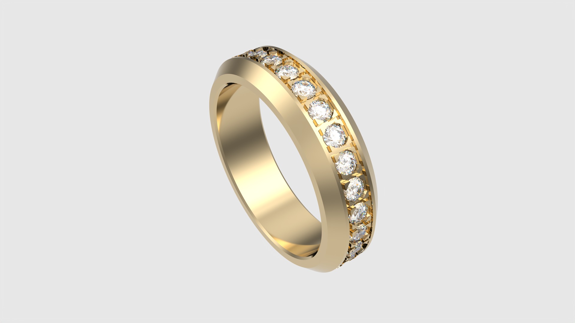 Classic Channel Set Eternity Ring JDBCo 3D print model_21