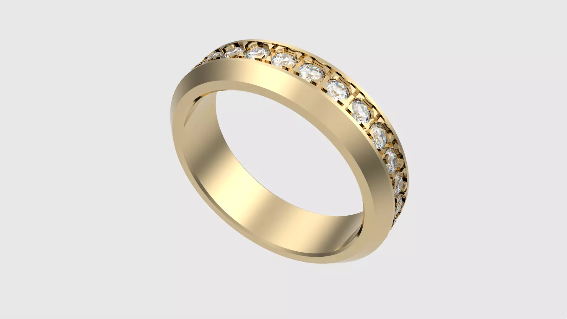 Classic Channel Set Eternity Ring JDBCo 3D print model_0