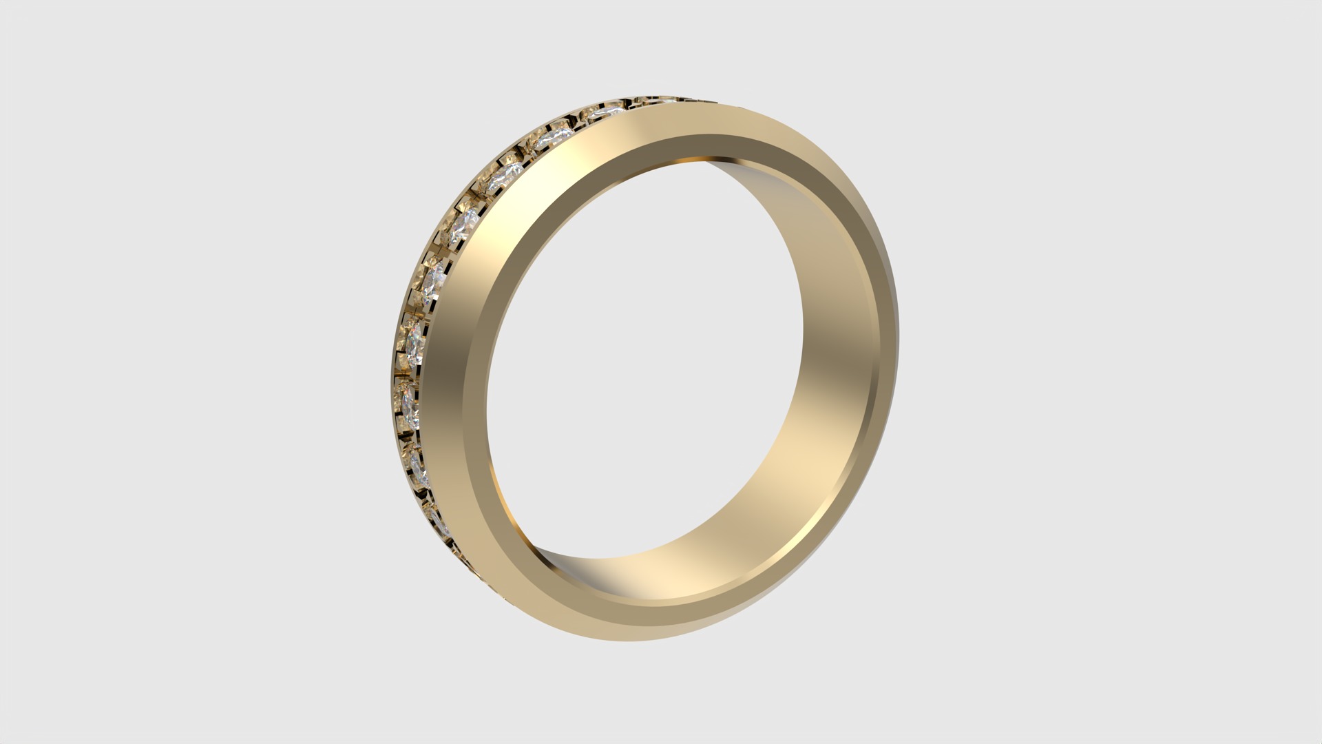 Classic Channel Set Eternity Ring JDBCo 3D print model_3