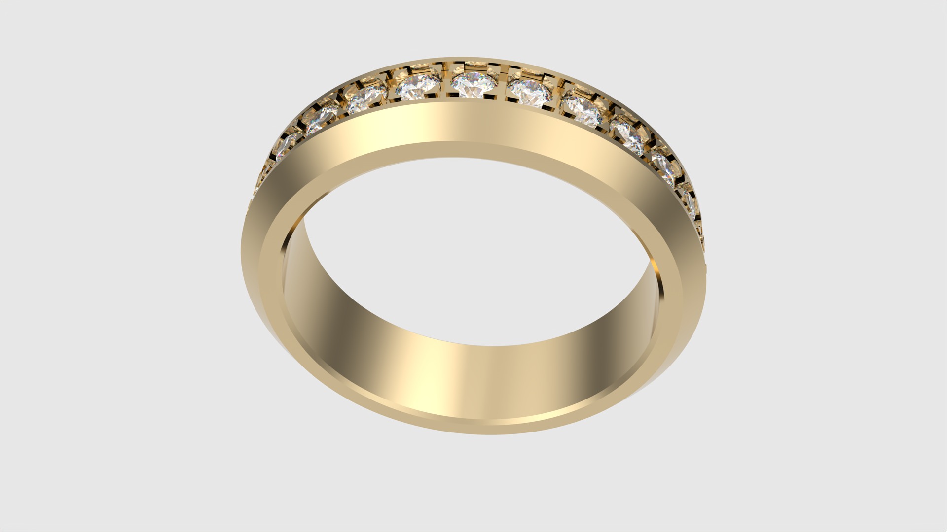 Classic Channel Set Eternity Ring JDBCo 3D print model_23