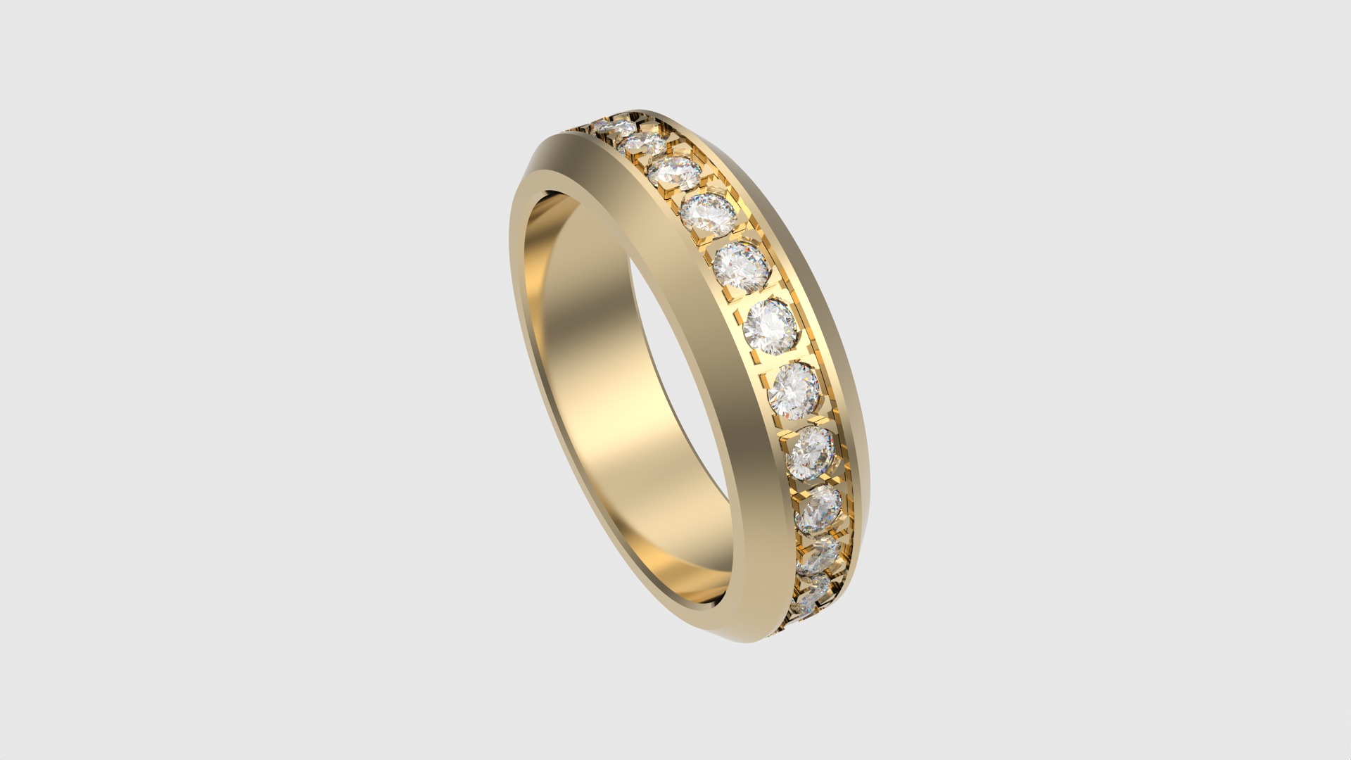 Classic Channel Set Eternity Ring JDBCo 3D print model_28