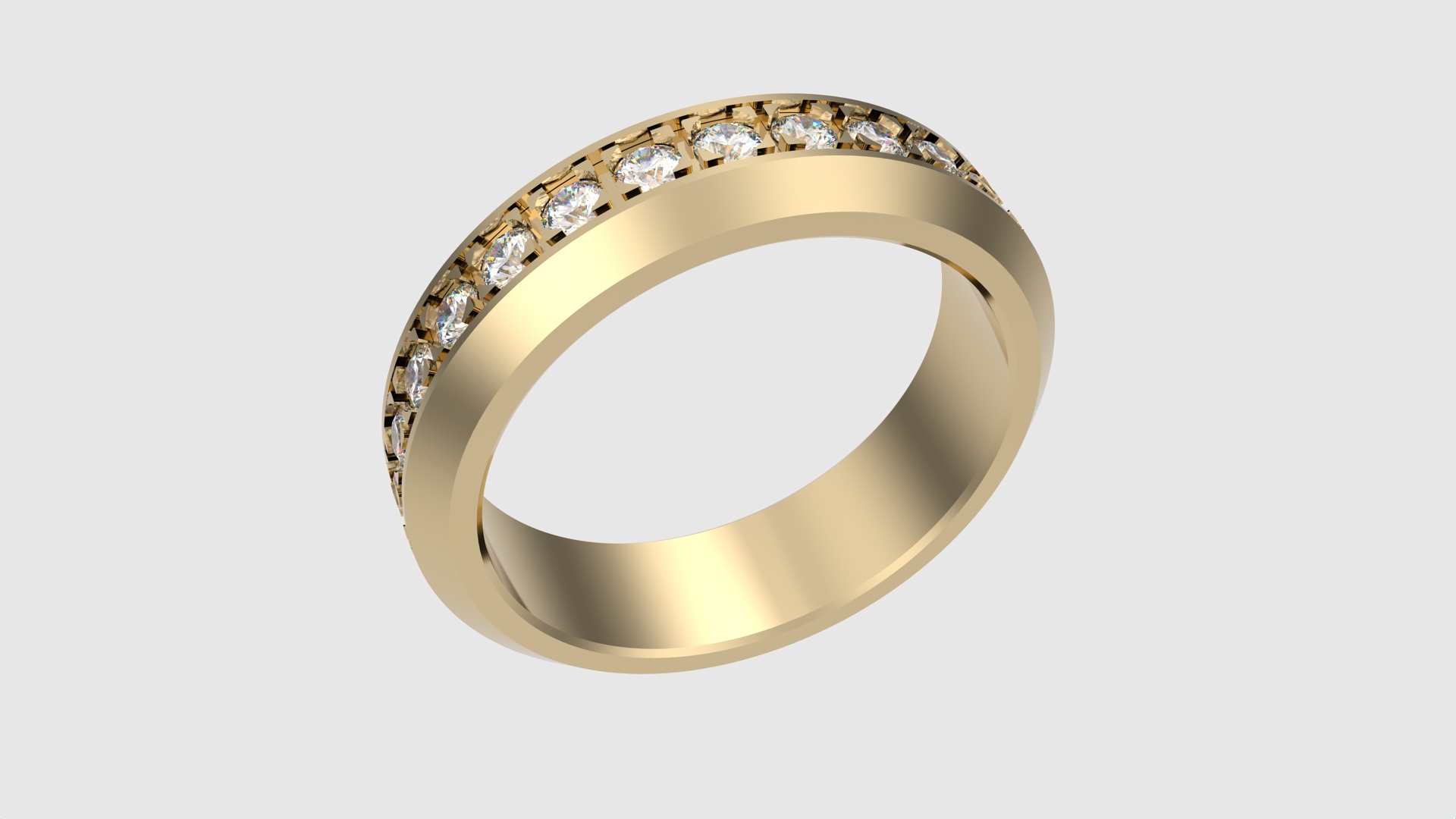 Classic Channel Set Eternity Ring JDBCo 3D print model_24