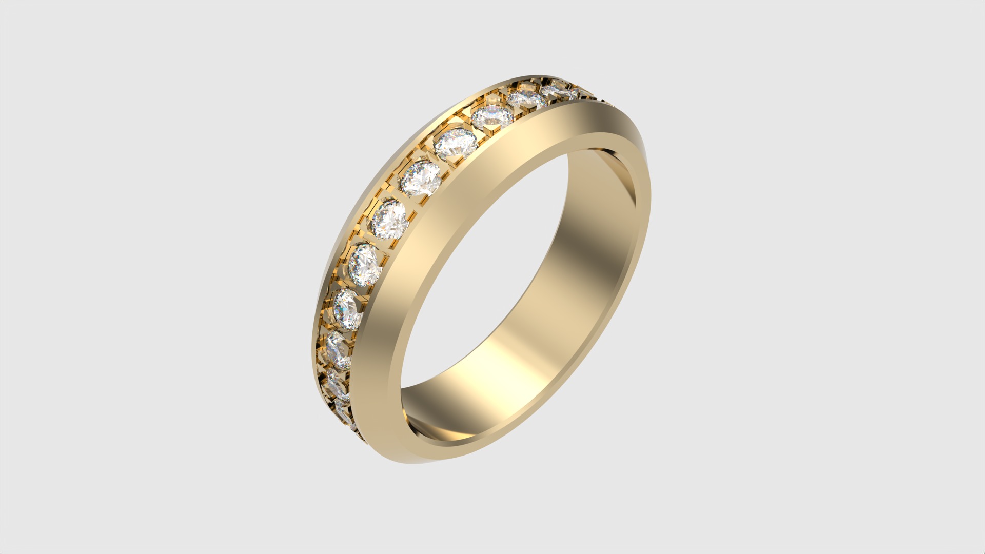 Classic Channel Set Eternity Ring JDBCo 3D print model_25