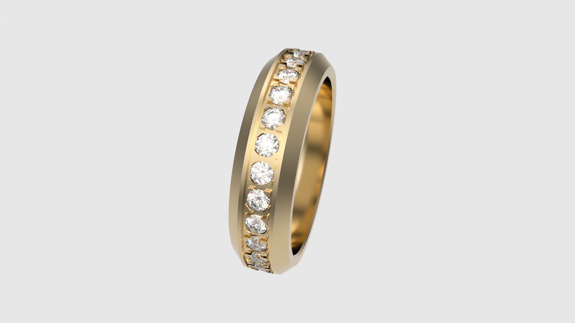Classic Channel Set Eternity Ring JDBCo 3D print model_19
