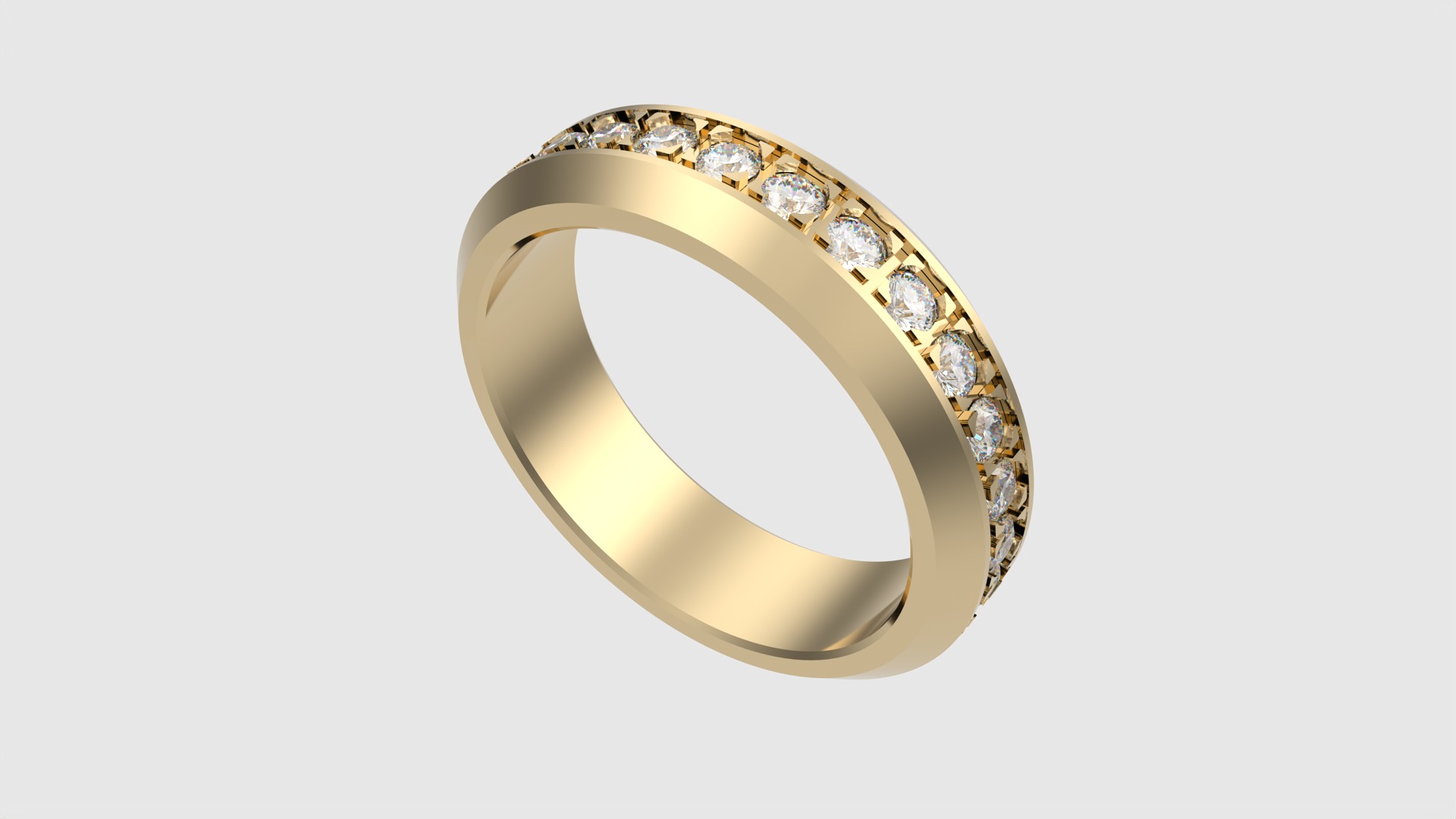 Classic Channel Set Eternity Ring JDBCo 3D print model_29