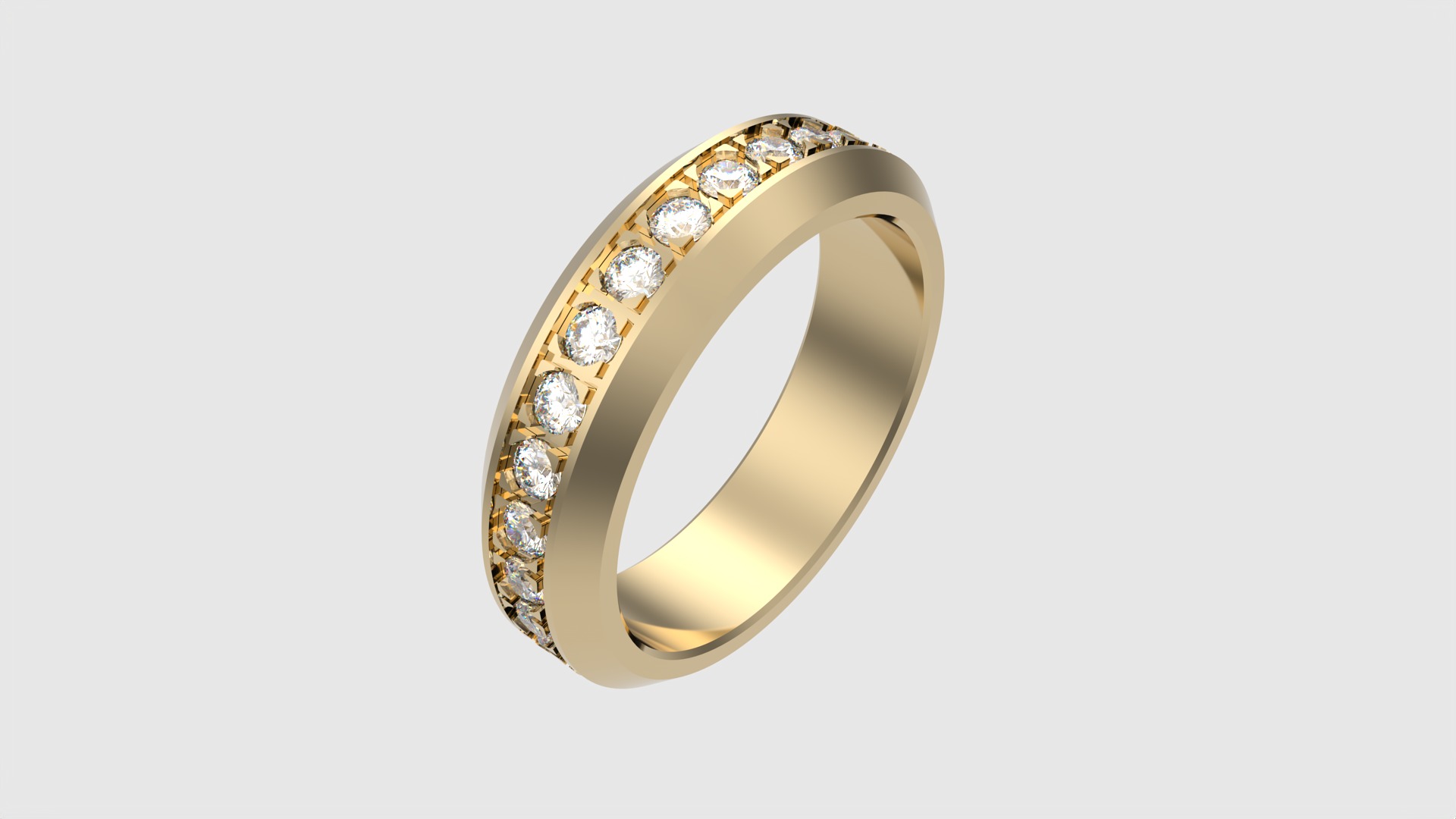 Classic Channel Set Eternity Ring JDBCo 3D print model_18