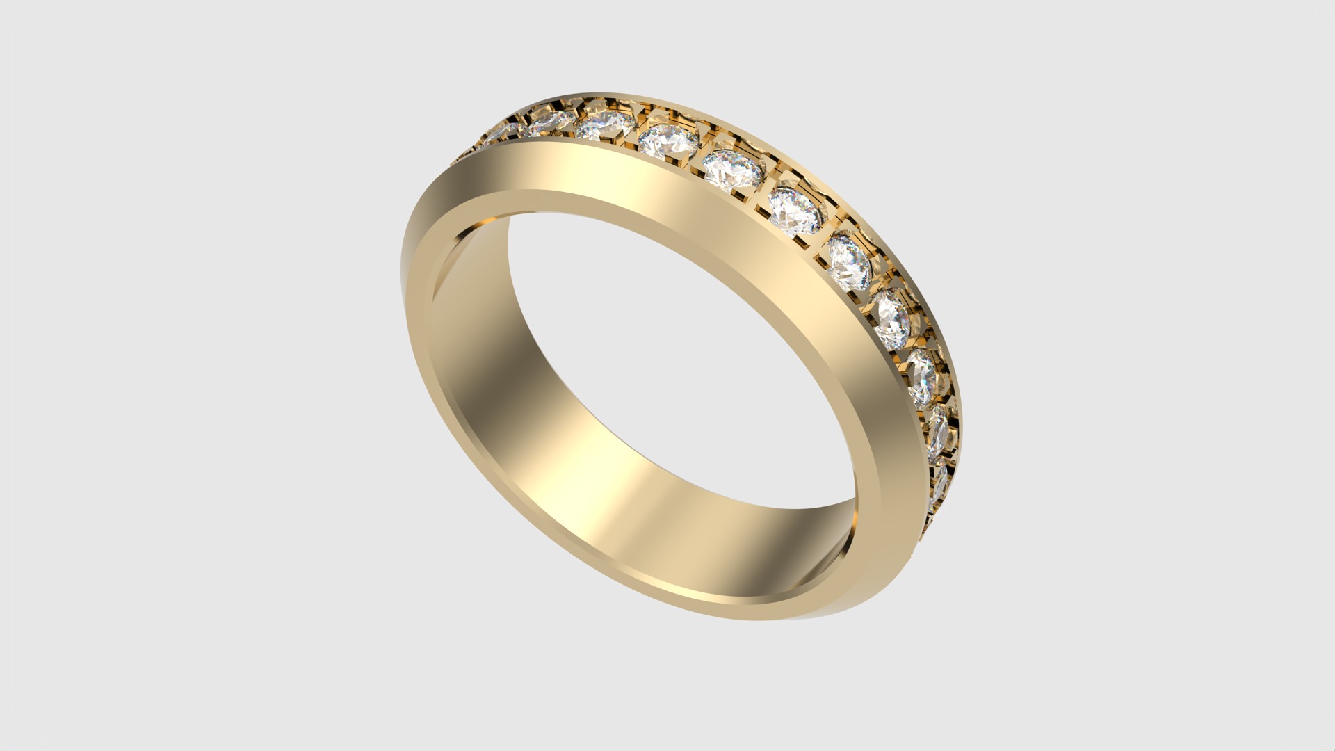 Classic Channel Set Eternity Ring JDBCo 3D print model_22