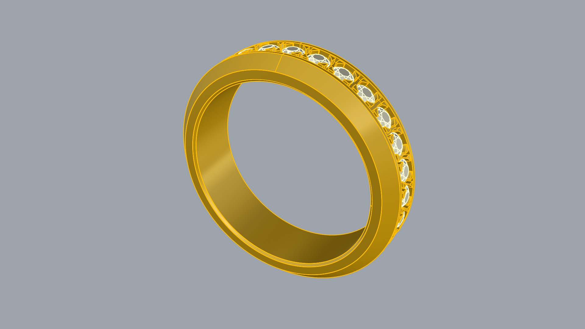Classic Channel Set Eternity Ring JDBCo 3D print model_7