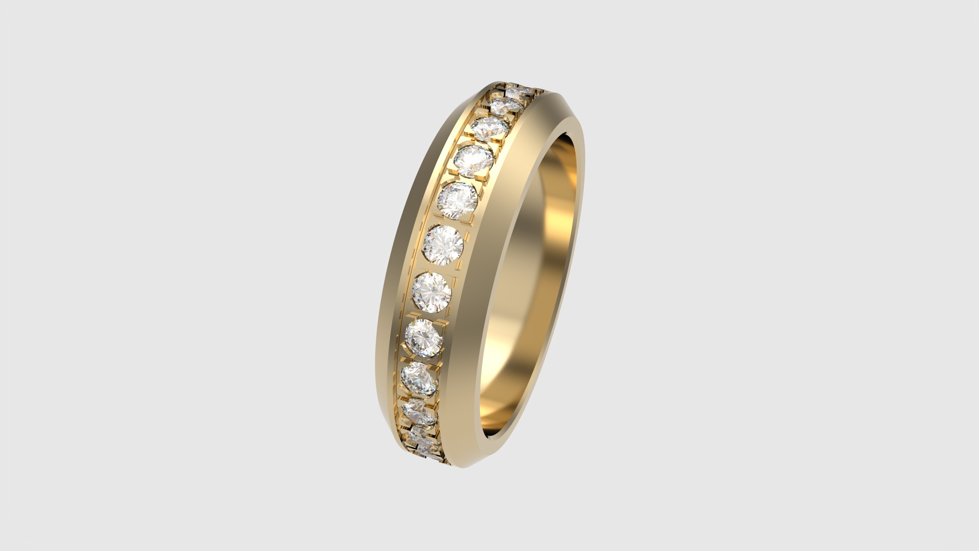 Classic Channel Set Eternity Ring JDBCo 3D print model_26