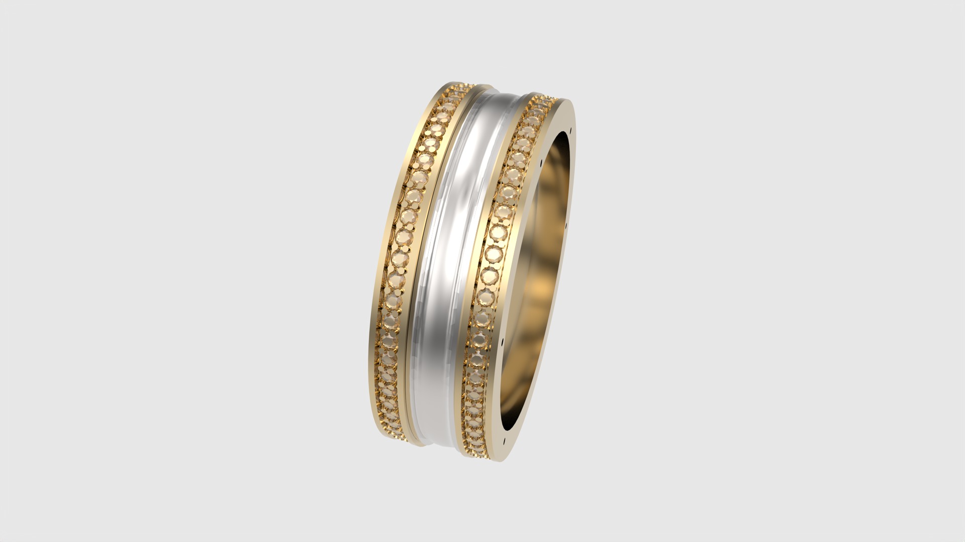 Three-Part Enamel Ring JDBCo 3D print model_19