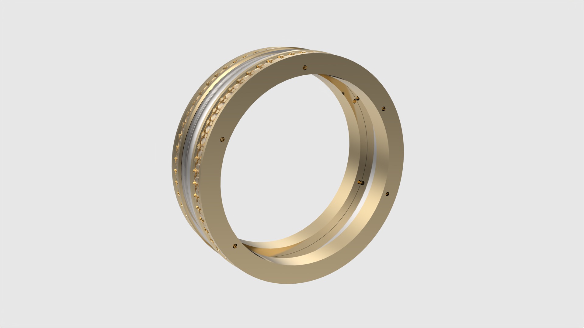 Three-Part Enamel Ring JDBCo 3D print model_3