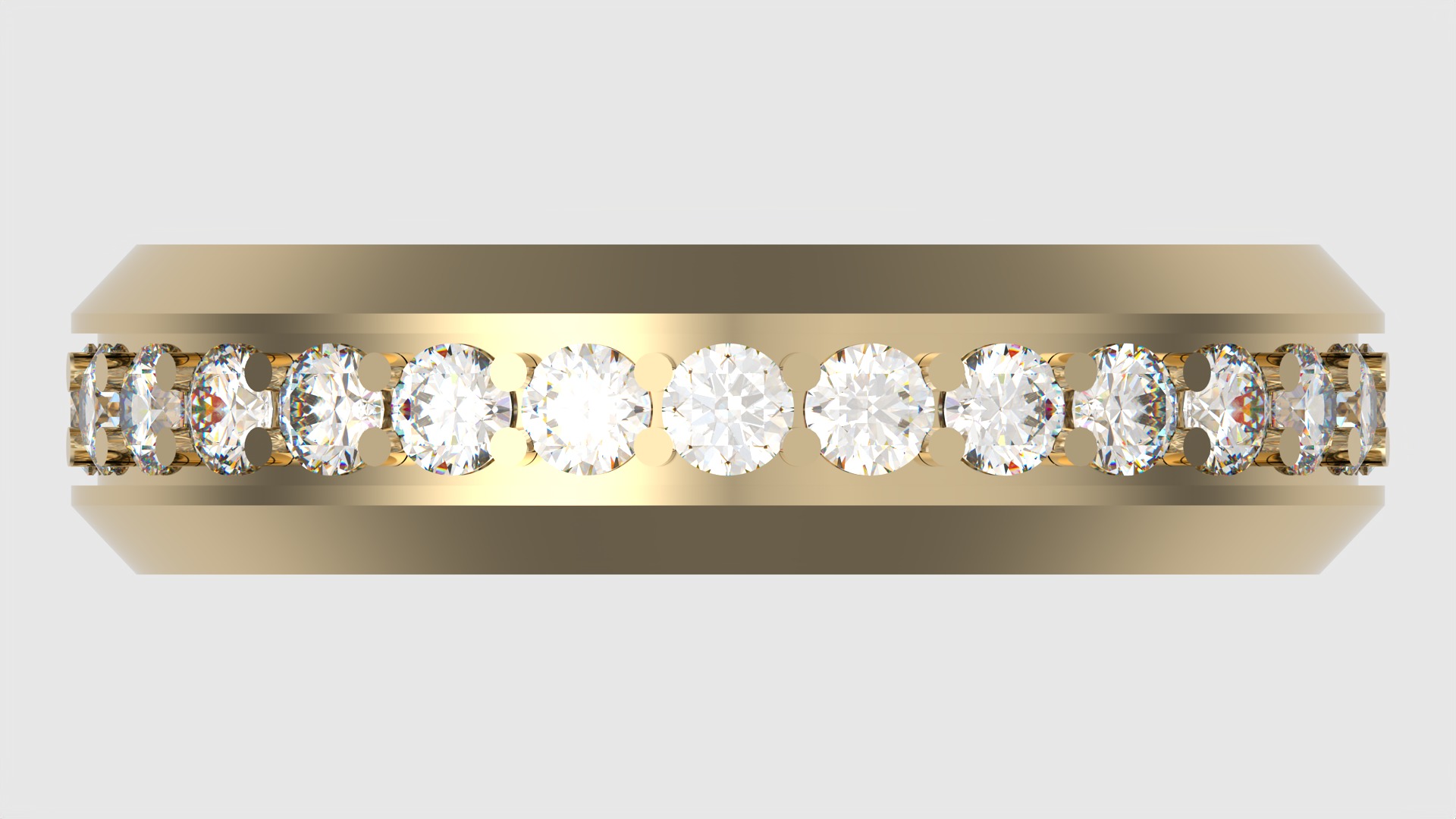 Classic Channel Set Ring JDBCo 3D print model_6