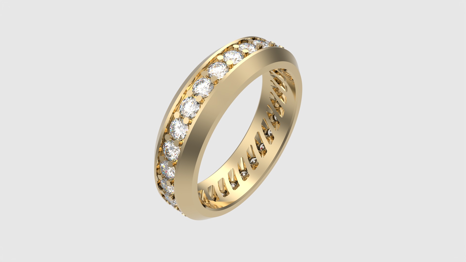 Classic Channel Set Ring JDBCo 3D print model_18