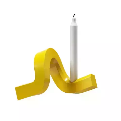Crooked Candlestick One by Normann Copenhagen 3D model