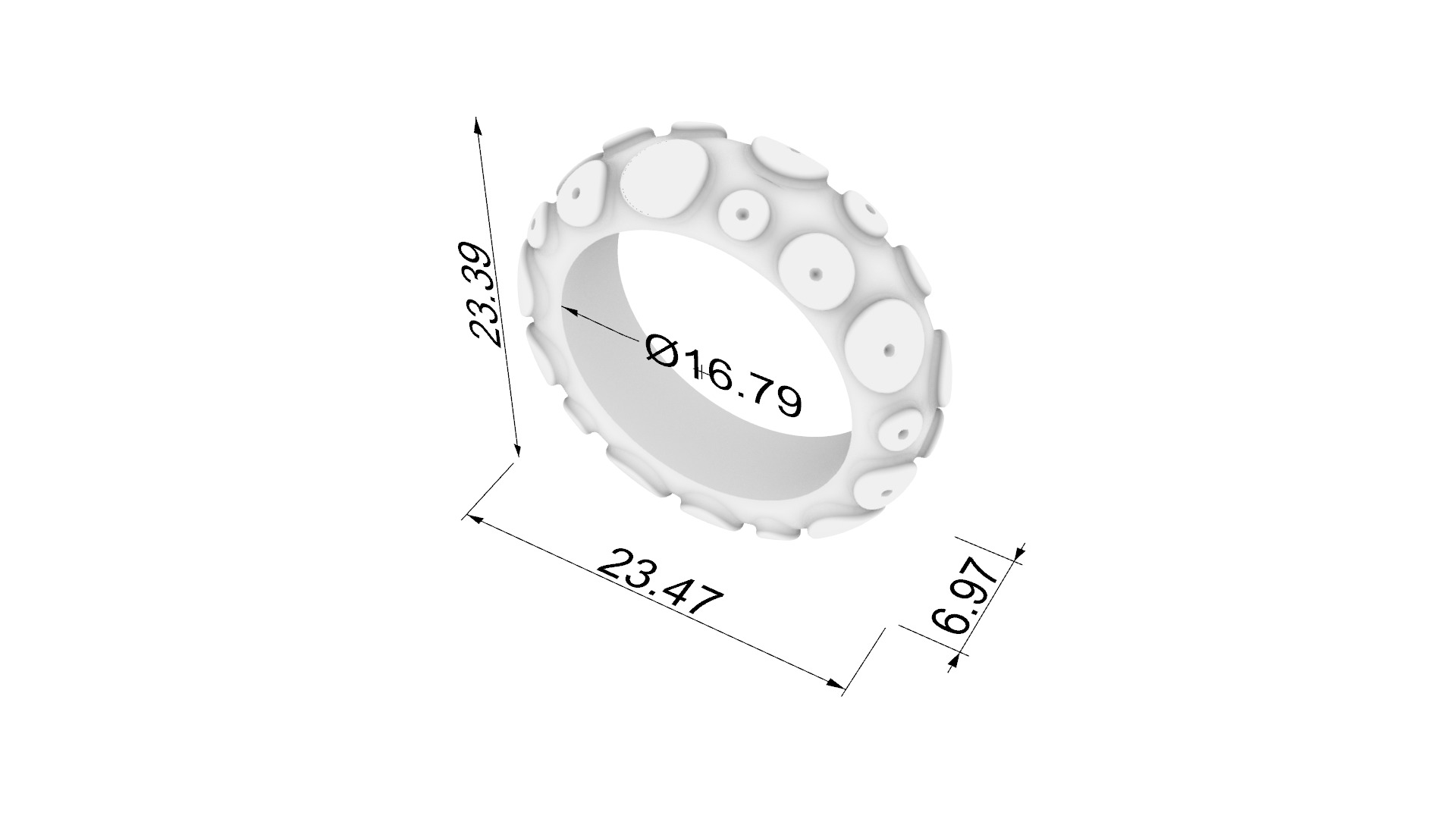 Artistic Bubble Ring JDBCo 3D print model_1