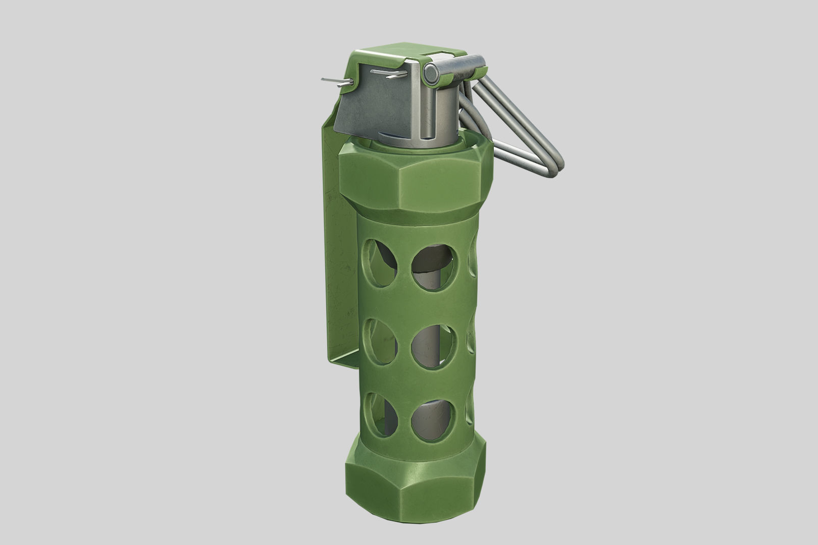 A grenade Low-poly 3D model_2
